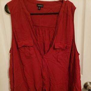 TORRID red blouse Sz 3